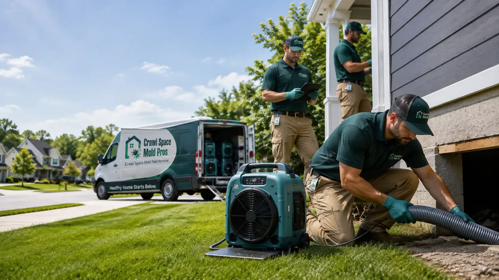 Crawl Space Mold Removal in Aviston, IL
